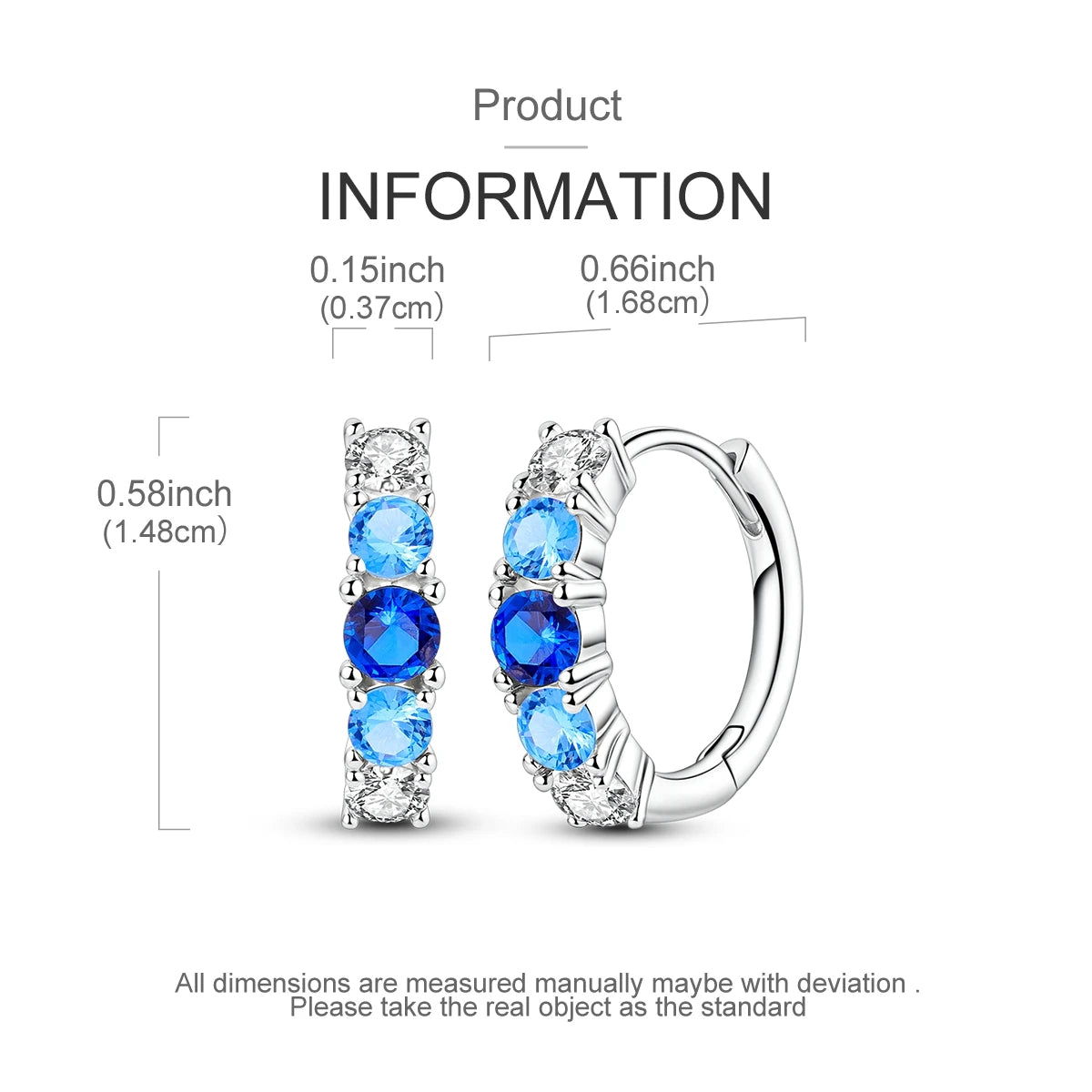 925 sterling silver butterfly hoop earrings, coloured zircon accents - view 8