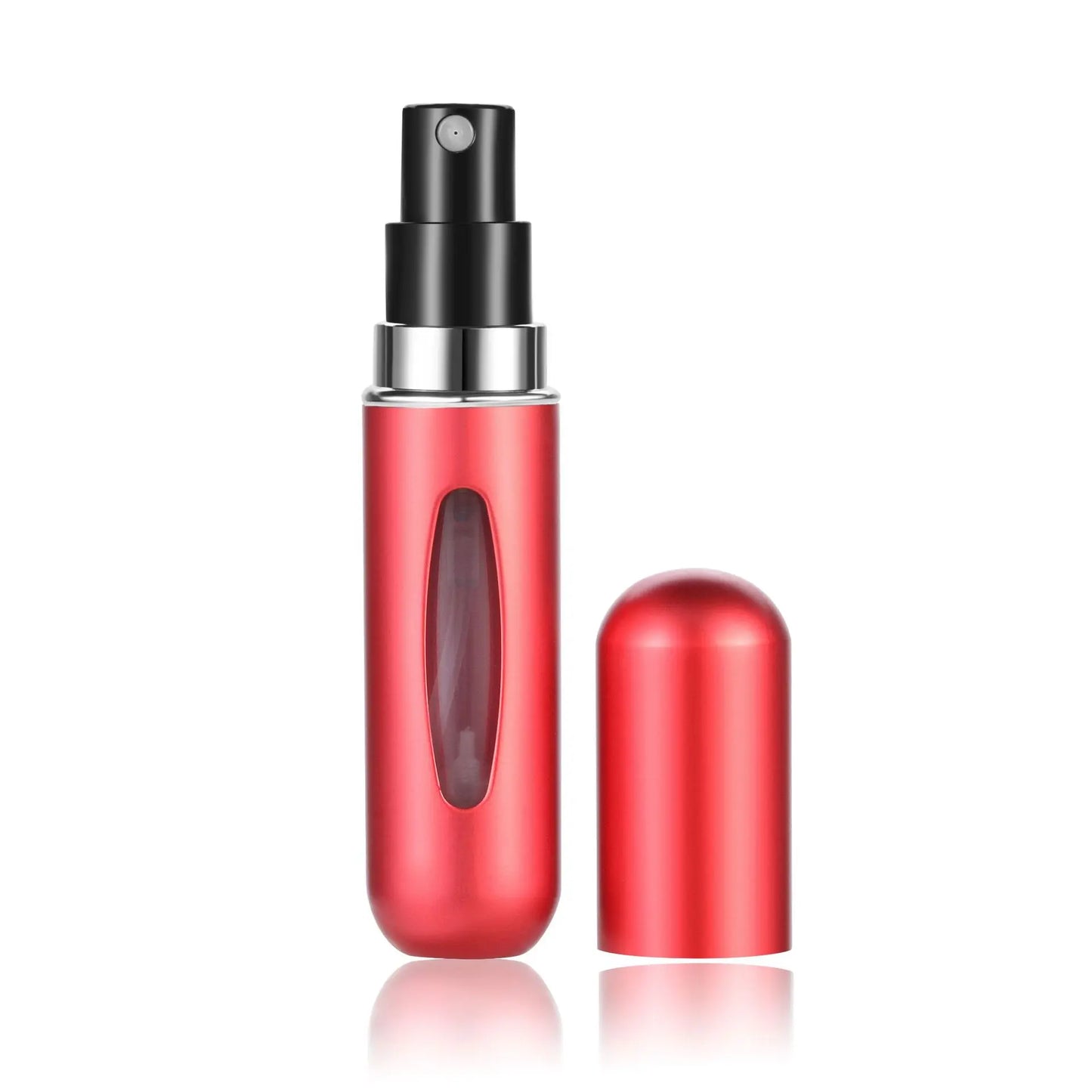 Prime Deal Zone 5ml perfume refill bottle, portable mini spray atomizer with clear plastic container for travel and refilling.