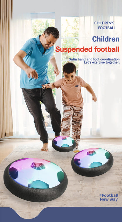 Homefish battery-operated electric light air cushion indoor football for parent-child exercise, branded by Prime Deal Zone.