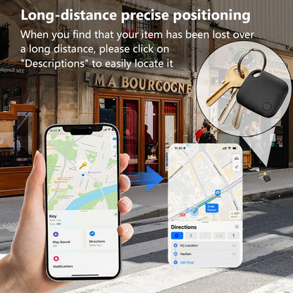 Smart location tracker for Apple Find My app by Prime Deal Zone, shows a small anti-lost smart tag with Bluetooth design.