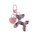 candy colour balloon dog keychain and bag charm - view 6