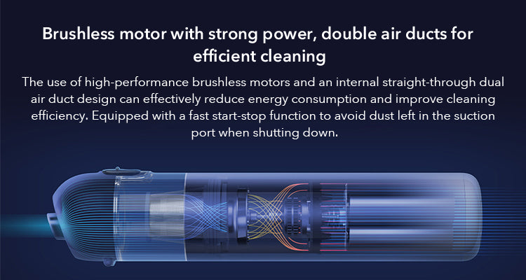 Xiaomi Mijia portable handheld vacuum cleaner with cyclone suction, wireless design, and dust catcher for home and car cleaning.
