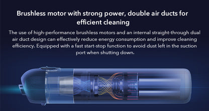 Xiaomi Mijia portable handheld vacuum cleaner with cyclone suction, wireless design, and dust catcher for home and car cleaning.