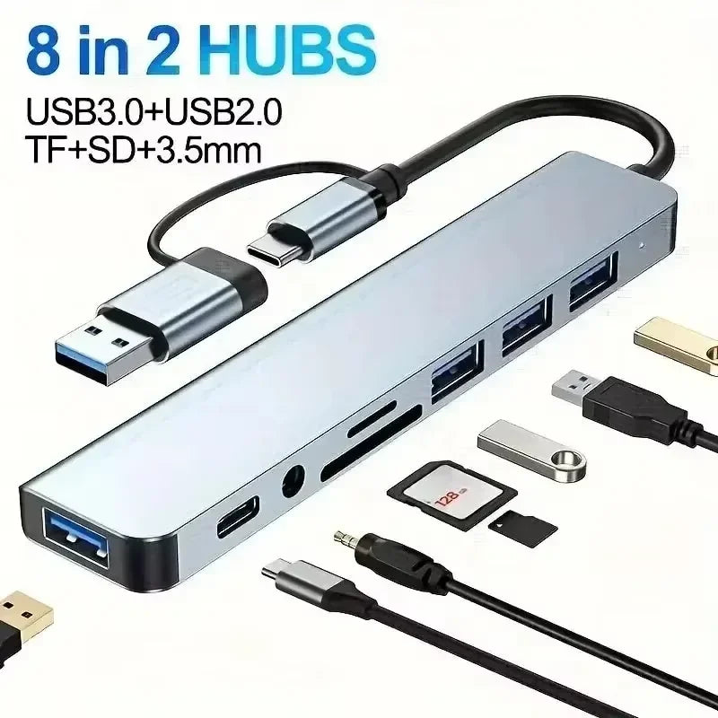 Prime Deal Zone USB C HUB 3-in-1 Type C 3.0 docking station with HDMI, charging port, and compact design for MacBook and phones