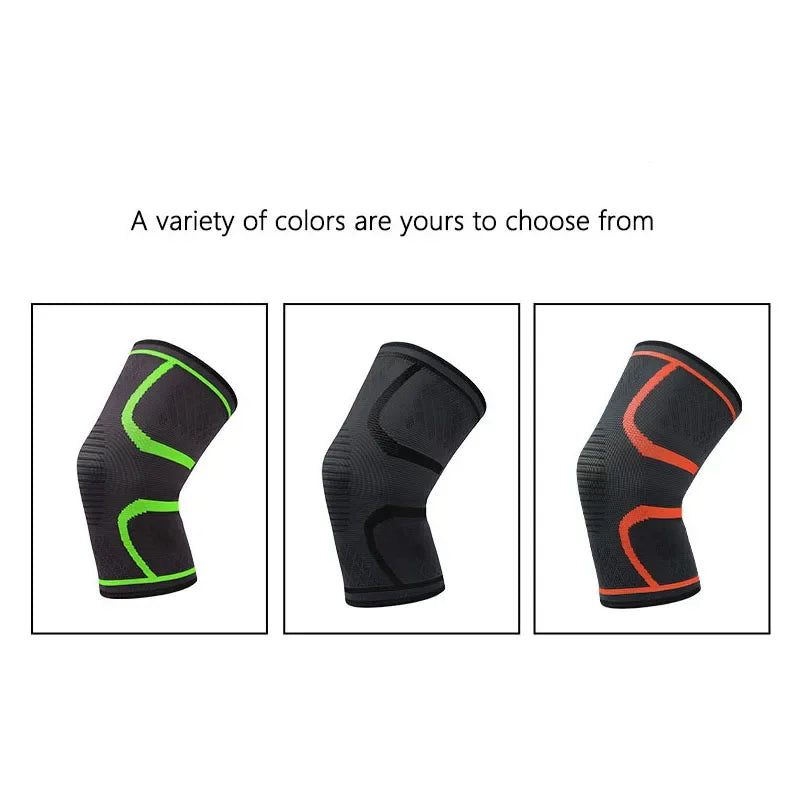 Prime Deal Zone breathable elastic compression knee support sleeve for basketball, running, and cycling.