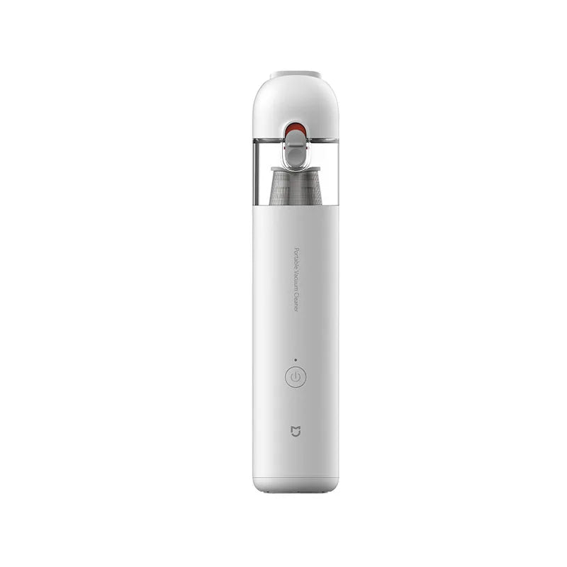 Xiaomi Mijia portable handheld vacuum cleaner with wireless design, cyclone suction, and dust collector for home and car cleaning.