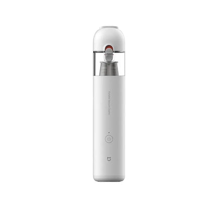 Xiaomi Mijia portable handheld vacuum cleaner with wireless design, cyclone suction, and dust collector for home and car cleaning.