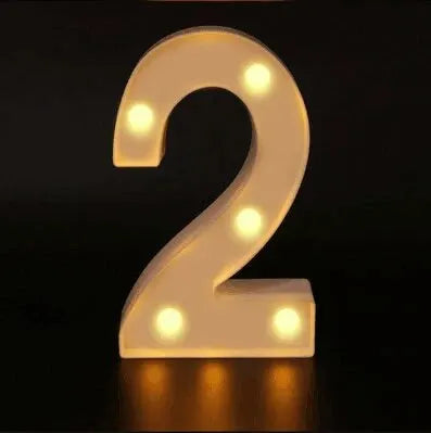 Luminous alphabet LED light from Prime Deal Zone, number and letter lamp for home, wedding, birthday, and Christmas party decor.