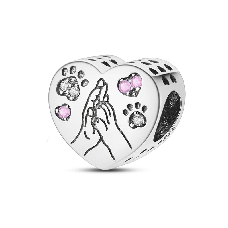 925 Sterling Silver Charm Beads — Mixed Dangle Designs