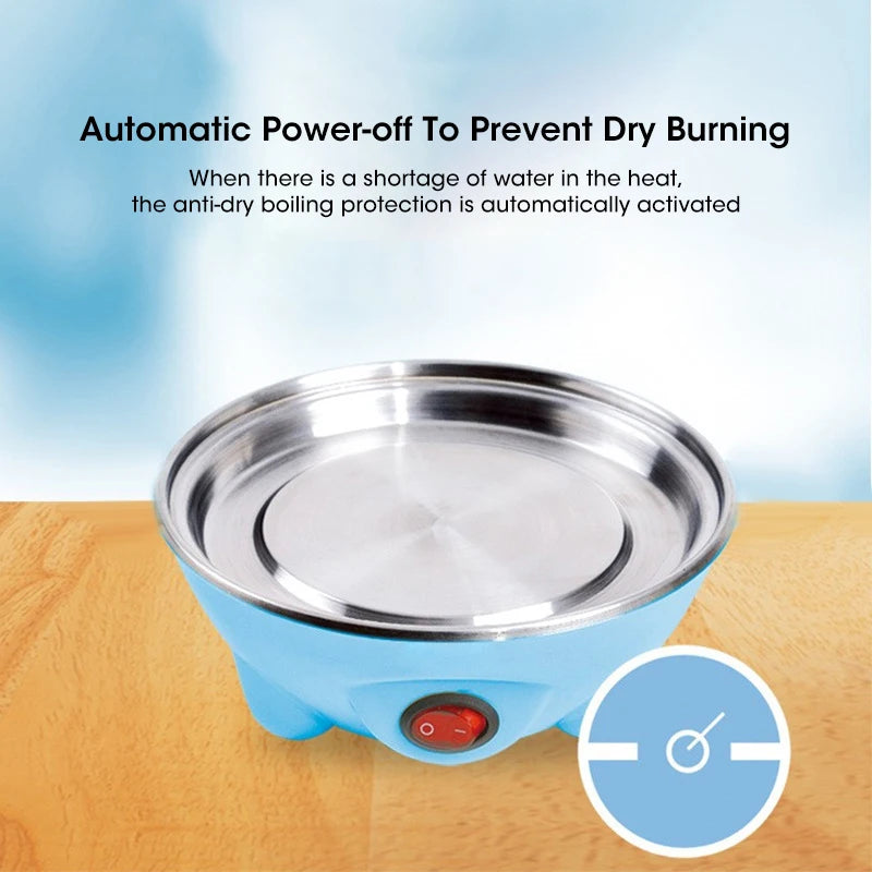 Prime Deal Zone automatic egg cooker with 7-egg capacity, multi-functional steamed egg and custard maker for breakfast.