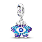 925 sterling silver charm beads, butterflies dragonflies and feathers - view 12