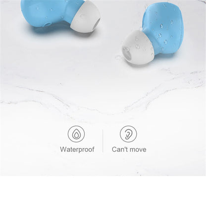 Wireless Bluetooth A6S earphones with LED display and stereo sound, sport touch control headset for Xiaomi and Huawei devices.