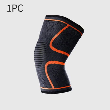 Prime Deal Zone elastic breathable compression knee support sleeve with adjustable fit for basketball, running, and cycling.