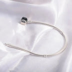 925 sterling silver snake chain bracelet, smooth - view 18