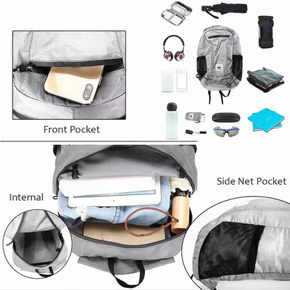 Prime Deal Zone ultra-light waterproof outdoor hiking and cycling backpack with foldable design and multiple storage compartments.