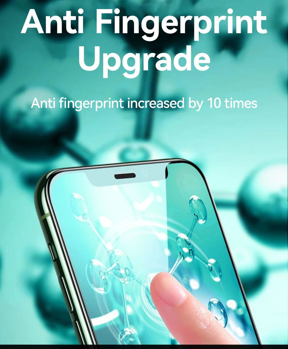 Joyroom Prime Deal Zone HD tempered glass screen protector for iPhone 17, 16, 15 Pro Max, showing full-screen coverage and clarity.