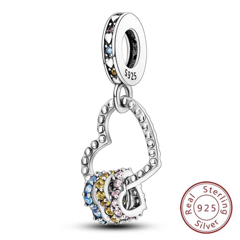 925 Sterling Silver Charm Beads — Love, Family & Life Designs