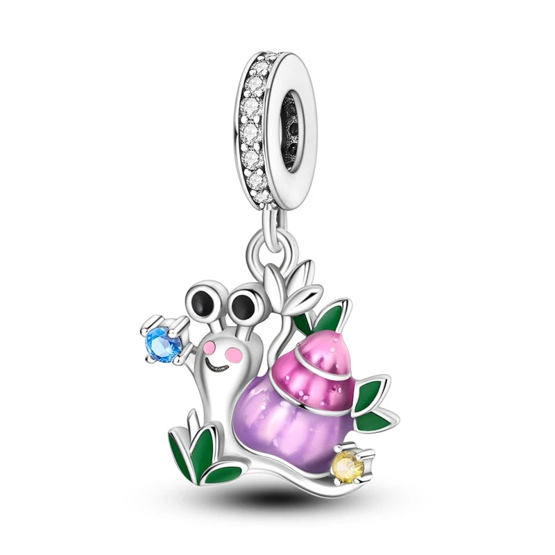 925 Sterling Silver Charm Beads — Mixed Dangle Designs