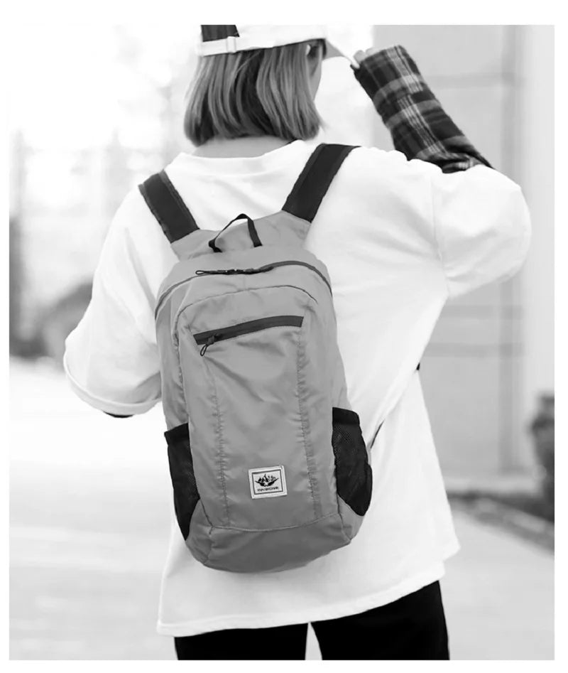 Prime Deal Zone ultra light waterproof outdoor hiking and cycling backpack, foldable travel fitness storage bag in compact design
