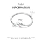 925 Sterling Silver Heart Zircon Snake Chain Bracelet — Multiple Designs, 17–20cm
