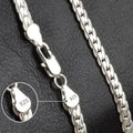 stainless steel 6mm chain necklace, unisex - view 1