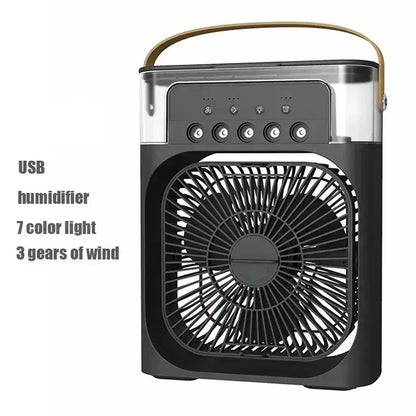 Portable Prime Deal Zone 3-in-1 air cooler with LED night light, humidifier, and adjustable fan for home or office use.