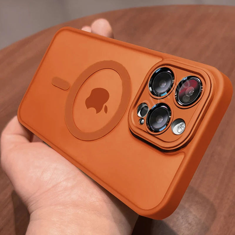 Luxury matte armor case for iPhone with MagSafe, shockproof protective cover, fits iPhone 11 to 17 Pro Max by Prime Deal Zone.