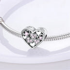 925 sterling silver charm beads, love family and life designs - view 2