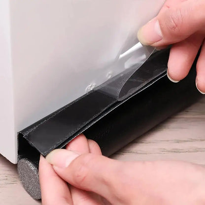 Prime Deal Zone adjustable door draft stopper seal strip blocking cold air under the door with foam weatherstrip for gap prevention.