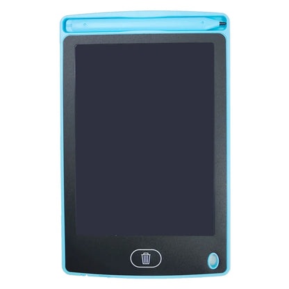 Multi-size Prime Deal Zone LCD writing tablet for kids, showing colorful drawing on 8.5-inch screen with lock and erase features.