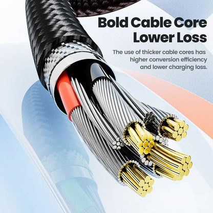Toocki 540 Rotate Magnetic USB Type C cable for iPhone and Xiaomi, featuring magnetic charging and fast data transfer.