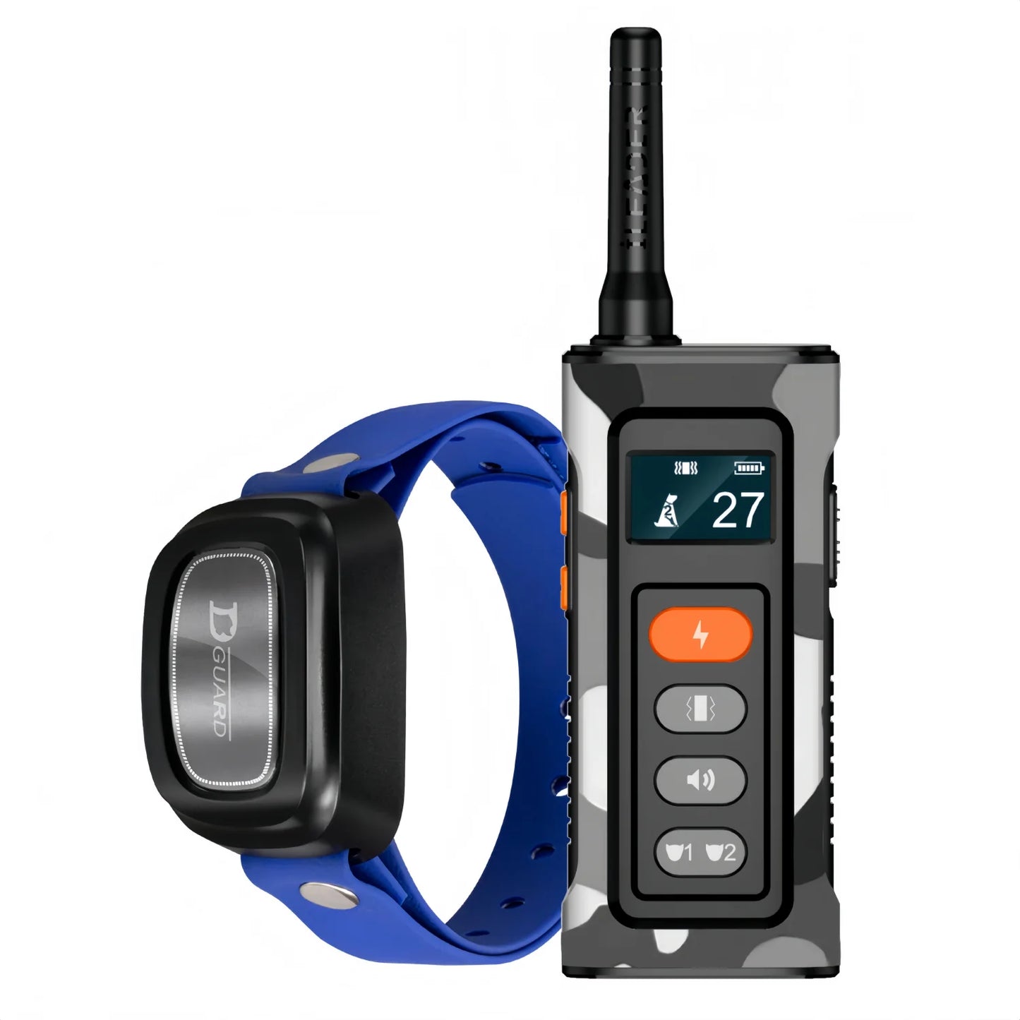 Waterproof Prime Deal Zone dog training collar with remote control, shock and vibration for pets 8-150lbs, 3300ft range.