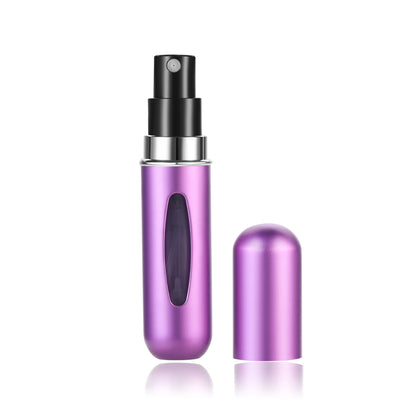 Portable 5ml perfume refill bottle by Prime Deal Zone, mini spray jar with scent pump for travel and cosmetic use.