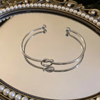 stainless steel woven twist cuff bracelet - view 11