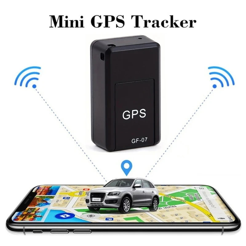 Mini portable Prime Deal Zone GPS tracking device with strong magnet, precise vehicle locator, and app for anti-loss vehicle tracking.