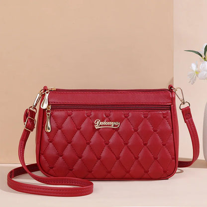 Leather embroidery messenger bag for women, stylish handbag with hairball design, Prime Deal Zone women's leather handbag