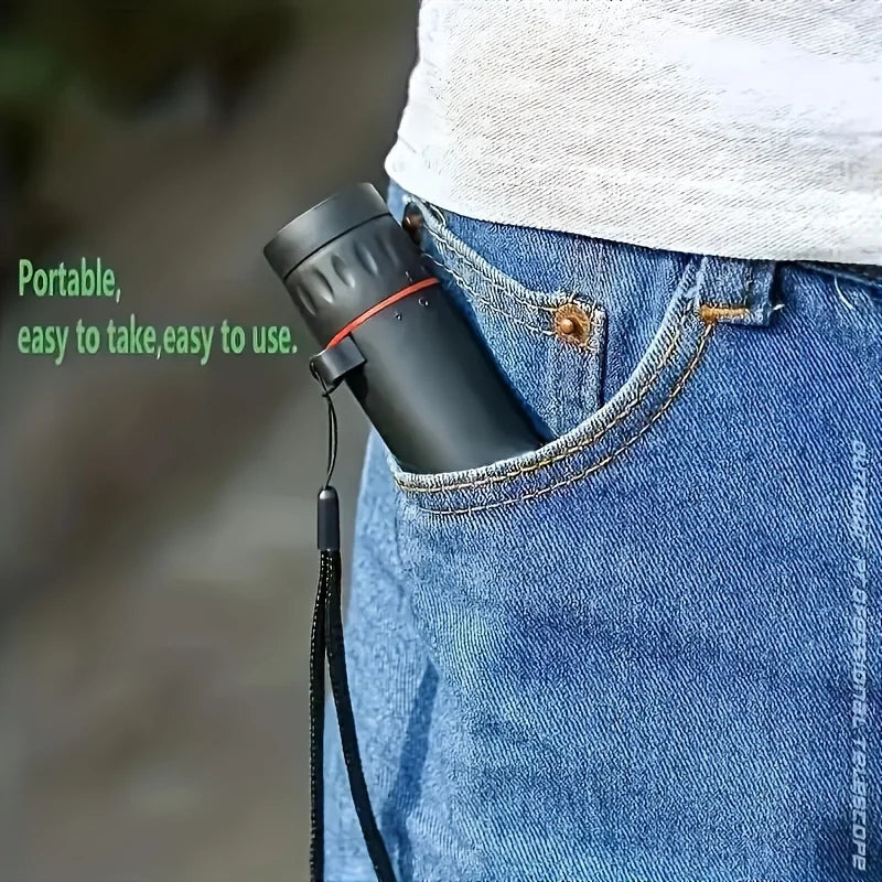 Prime Deal Zone 2025 2000X25 HD monocular telescope with compact design, ideal for travel, hiking, bird watching, and stargazing.