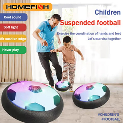 Homefish electric air cushion football by Prime Deal Zone, designed for indoor parent-child fun and exercise with battery-powered lights.