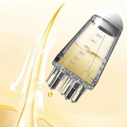 Prime Deal Zone scalp applicator comb with hexagon head, oil roller ball, for hair regrowth and scalp massage.