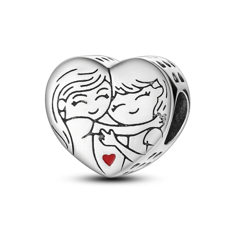 925 Sterling Silver Charm Beads — Hearts, Trees & Sweet Love Designs