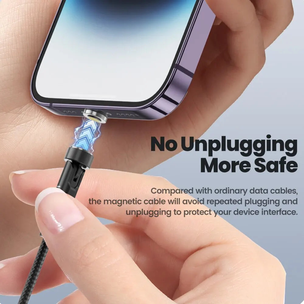 Toocki 540 Rotate Magnetic USB Type C cable for iPhone 12, Xiaomi, with magnet charging and data transfer, by Prime Deal Zone.