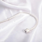 925 sterling silver snake chain bracelet, smooth - view 16