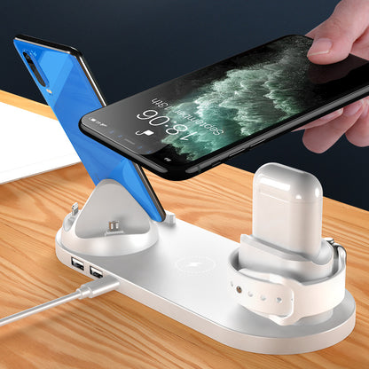 6-in-1 Wireless Charging Dock Station for iPhone, Watch & More