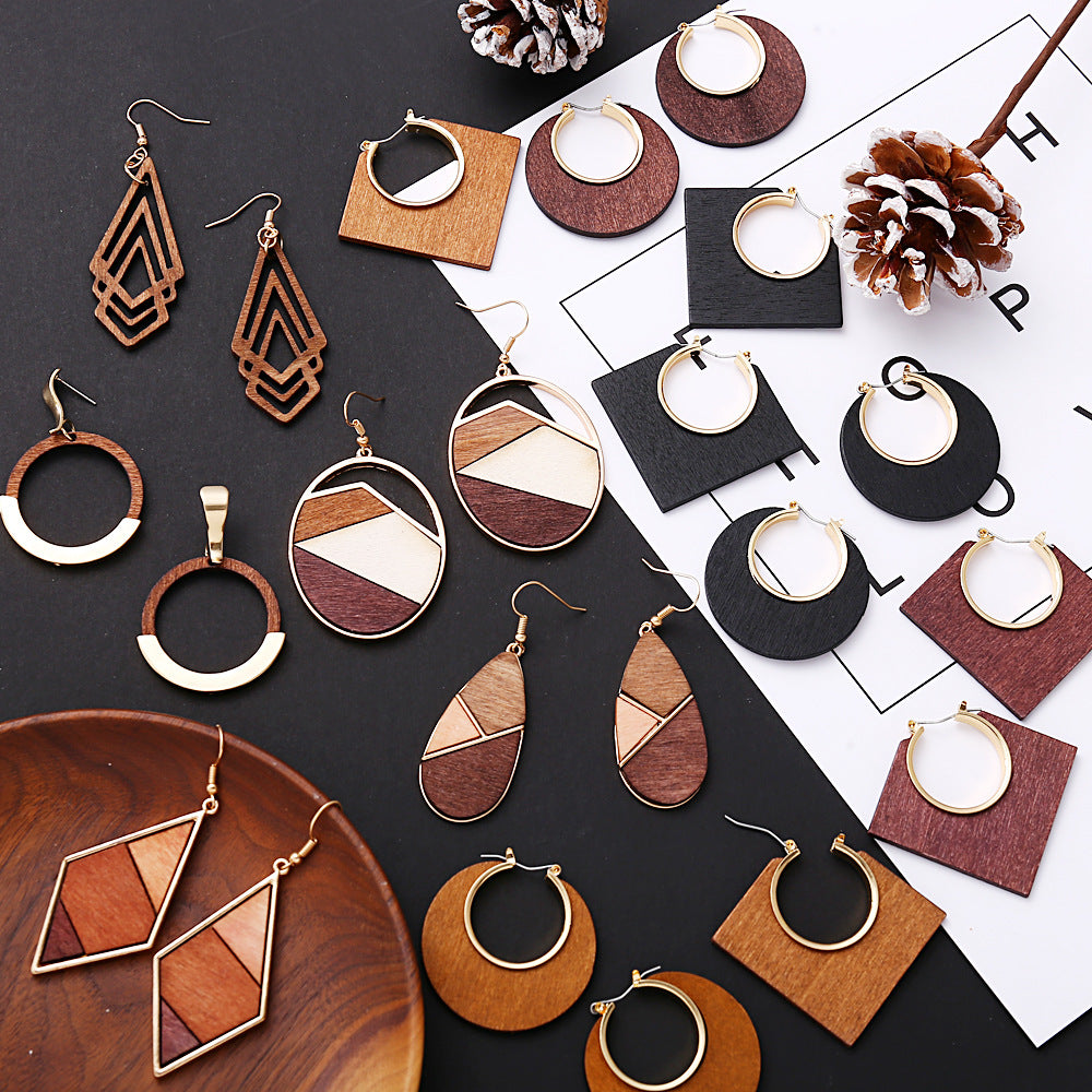 Girls' hoop earring set, multiple styles, front view